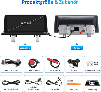 10,25 Inch Android Autoradio – Multimedia Systeem – Navigatie Unit – Touchscreen Radio – Auto Entertainment – Draadloos CarPlay & Android Auto – HD Touchscreen & GPS Navigatie