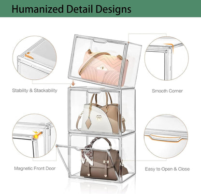 Tentoonstellingsvitrine van acryl met deur voor verzamelvitrines, vitrine, plexiglas, voor handtas, figuren, Funko Pop, zelfmontage (10, 36 x 22 x 27 cm)
