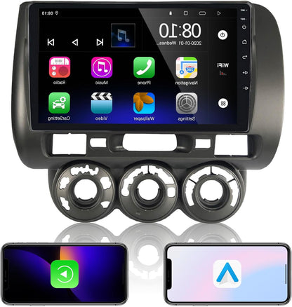 Autoradio – Carplay Radio – Android Autoradio – 1-DIN Radio – Auto Multimedia – Draadloze CarPlay & Android Auto – 9 Inch Touchscreen & GPS Navigatie
