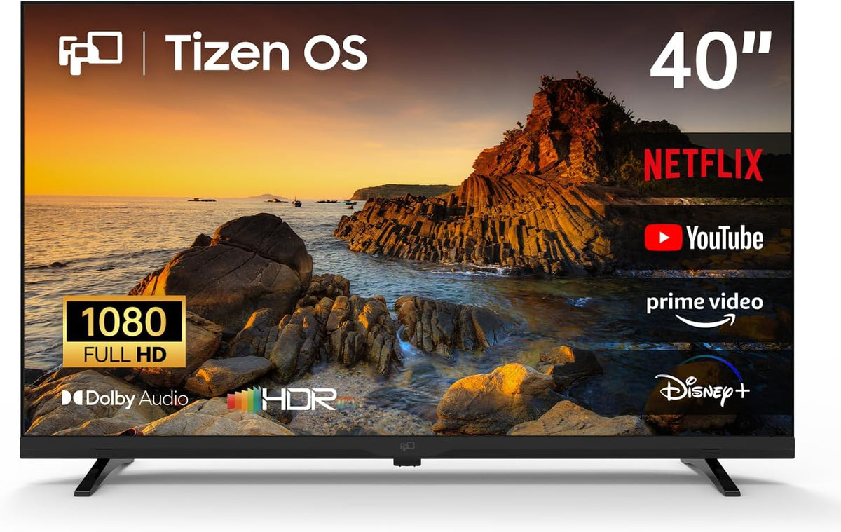 FPD 40 Inch (102 cm) Full HD Smart TV Tizen OS wtih Miracast, Dolby Audio, HDR 10, HDMI, Vocie Remote Flat Screen Televison (ET40, Model 2026)