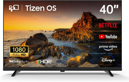 FPD 40 Inch (102 cm) Full HD Smart TV Tizen OS wtih Miracast, Dolby Audio, HDR 10, HDMI, Vocie Remote Flat Screen Televison (ET40, Model 2026)