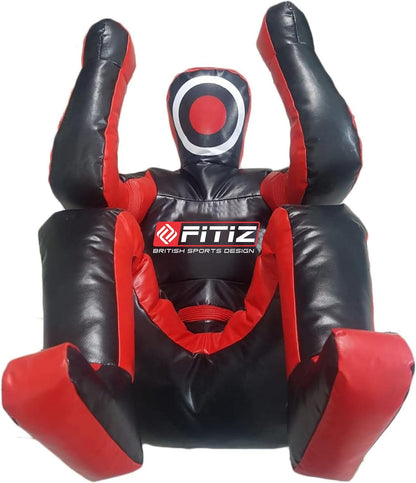MMA Grappling Dummy Judo Bokszak Dummy BJJ Worstelen Dummy Zittende Positie Braziliaanse JIU Jitsu Inzending Zelfverdediging Training Vinyl Multicolor Kies Dummy 170cm ONGEVULD