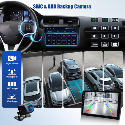 Android 15 Autoradio Fiat 500 – Multimedia Speler – Navigatiesysteem – DAB Radio – Touchscreen Radio – 9 Inch HD Scherm – Draadloze CarPlay & Android Auto