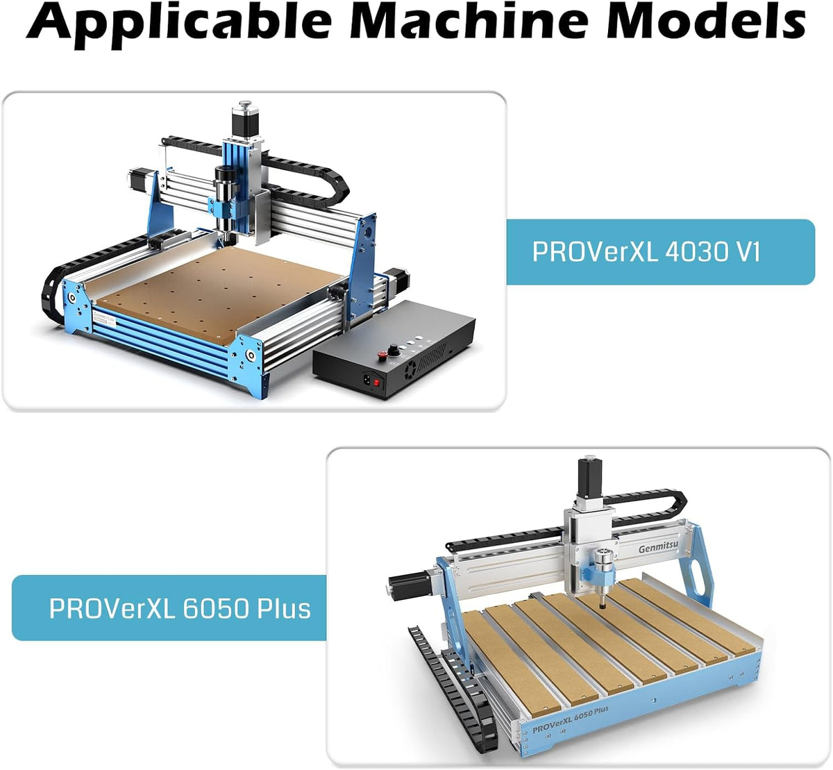 Genmitsu roterende moduleset voor PROVer XL 4030 V1/PROVer XL 6050 Plus CNC freesmachine met NEMA23 planetaire tandwielstappenmotor, 4 klauwplaten, 10:1 snelheidsreductor