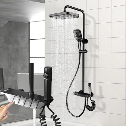 Douchepaneel – Douchekolom – Regendouche – Massagejets – Handdouche – 6 Functies – Roestvrij Staal – Digitaal Temperatuurdisplay