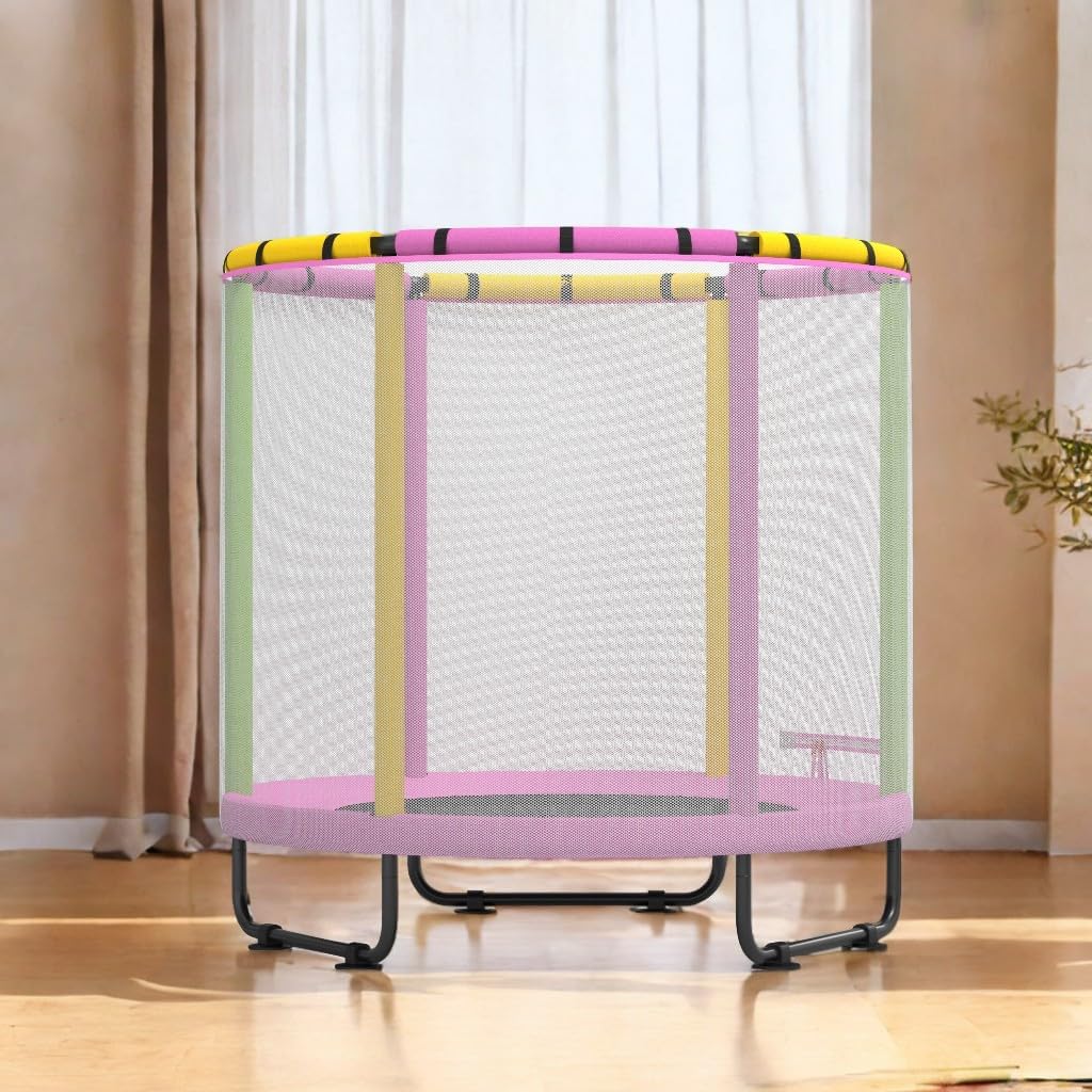 Trampoline voor kinderen, verstelbare baby peuter trampoline met basketbalring, indoor outdoor peuter trampolines, geschikt voor verjaardagscadeaus