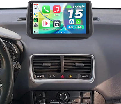 Autoradio – Auto Radio – Multimedia Radio – 1 DIN Radio – 9 Inch Touchscreen – Android 15 – Draadloze CarPlay & GPS Navigatie