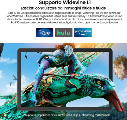 OSCAL Tablet 27,9 cm (11 inch), Android 14, 4G LTE + 5G WLAN, 24 GB RAM + 128 GB (2 TB uitbreidbaar) | 120 Hz HD-display | Octa-Core | 13 MP camera | pc-modus | Widevine L1 | GPS | accu 7700 mAh