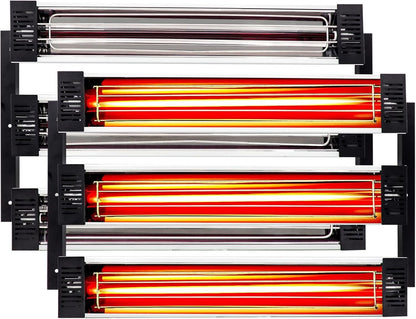 Infrared Lakdroger – Infrarood Droger – Verfdroger – Autolak Droger – Lakdroger Voor Meubels – 2 x 3000 W Vermogen – Hittebestendige Aluminium Behuizing