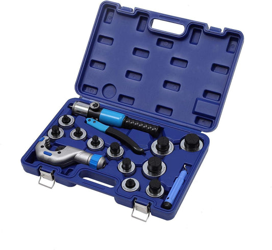KATSU Hydraulische Pijp Expander Gereedschapset + 11 verschillende Expander Heads + Buissnijder + Ontbraamgereedschap