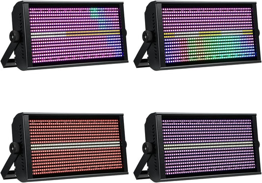 LED Wallwasher – LED Wandlamp – RGBWA+UV Licht – Stage Light – Outdoor Licht – Set Van 4 – DMX512 Besturing – Robuust Voor Buiten