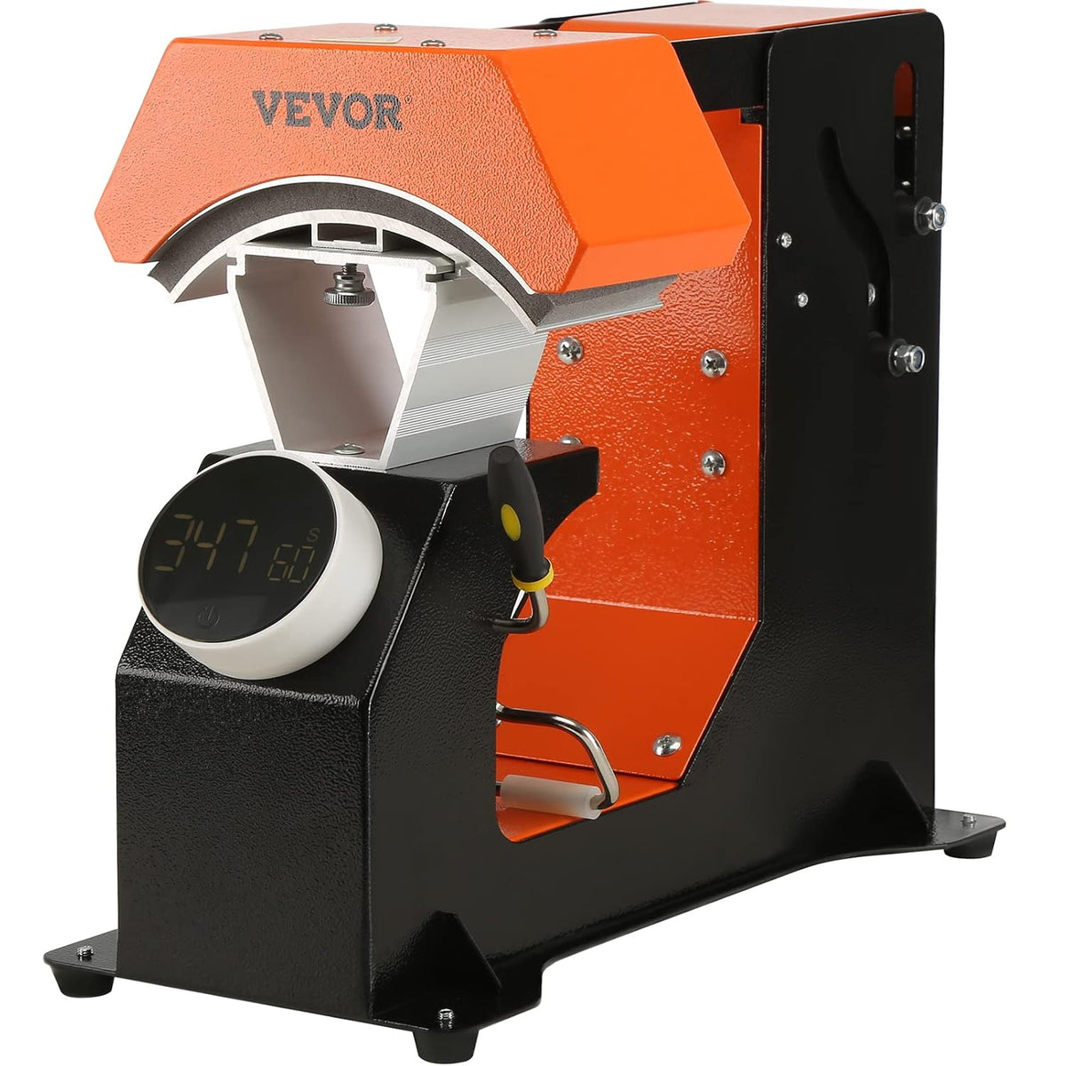 VEVOR 3-in-1 petpers, warmtepers, 16,3 x 8 cm, transferpers met 3 padmaten 16,8 x 7 cm, 16,8 x 9,8 cm, 15,5 x 7,6 cm, tijd- en temperatuurregelaar
