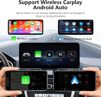 Auto Stereo – Multimedia Speler – Touchscreen Radio – Navigatiesysteem – CarPlay Android Auto – Ultraslank 12,3 Inch – Compatibel NTG 4.5/4.7 Mercedes-Benz ML GL 2005-2011