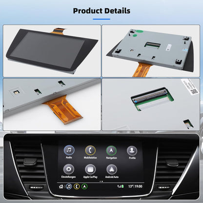 KAOLALI LQ080Y5DZ10 LQ080Y5DZ06 LCD-radiodisplay, touchscreen, 8 inch, compatibel met Opel Astra k Vauxhall, voor Belly Verano Cadillac