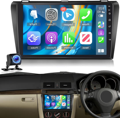 Autoradio Mazda 3 – Android Multimedia Systeem – Navigatie Systeem – Auto Stereo – Auto Radio – 9 Inch Touchscreen – Draadloze CarPlay & Android Auto
