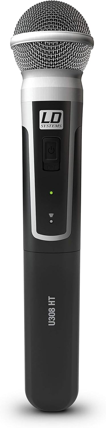 Draadloze Handmicrofoon – Handzender – Dynamische Microfoon – Zangmicrofoon – Spreekmicrofoon – 823-832 MHz + 863-865 MHz – 12 Kanalen – Meer Dan 10 Uur Gebruiksduur
