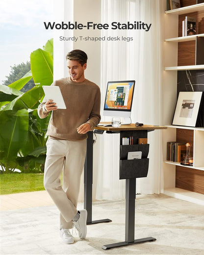 Marsail Electric Standing Desk Height Adjustable Dining Standing 160cm Desk Accessory with Storage Bag Preset Computer Desk with Headphone Hook - QUORE