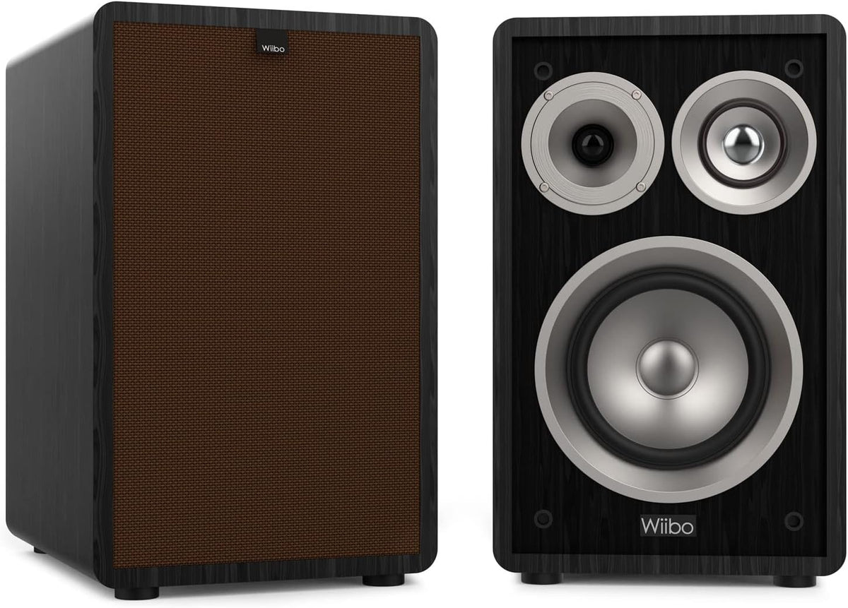 HiFi Luidsprekerset – Luidspreker – Speaker – Studioluidspreker – Studiomonitor – Zwart – 3-Weg Ontwerp – 100 W per Luidspreker
