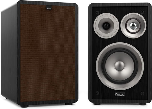 HiFi Luidsprekerset – Luidspreker – Speaker – Studioluidspreker – Studiomonitor – Zwart – 3-Weg Ontwerp – 100 W per Luidspreker