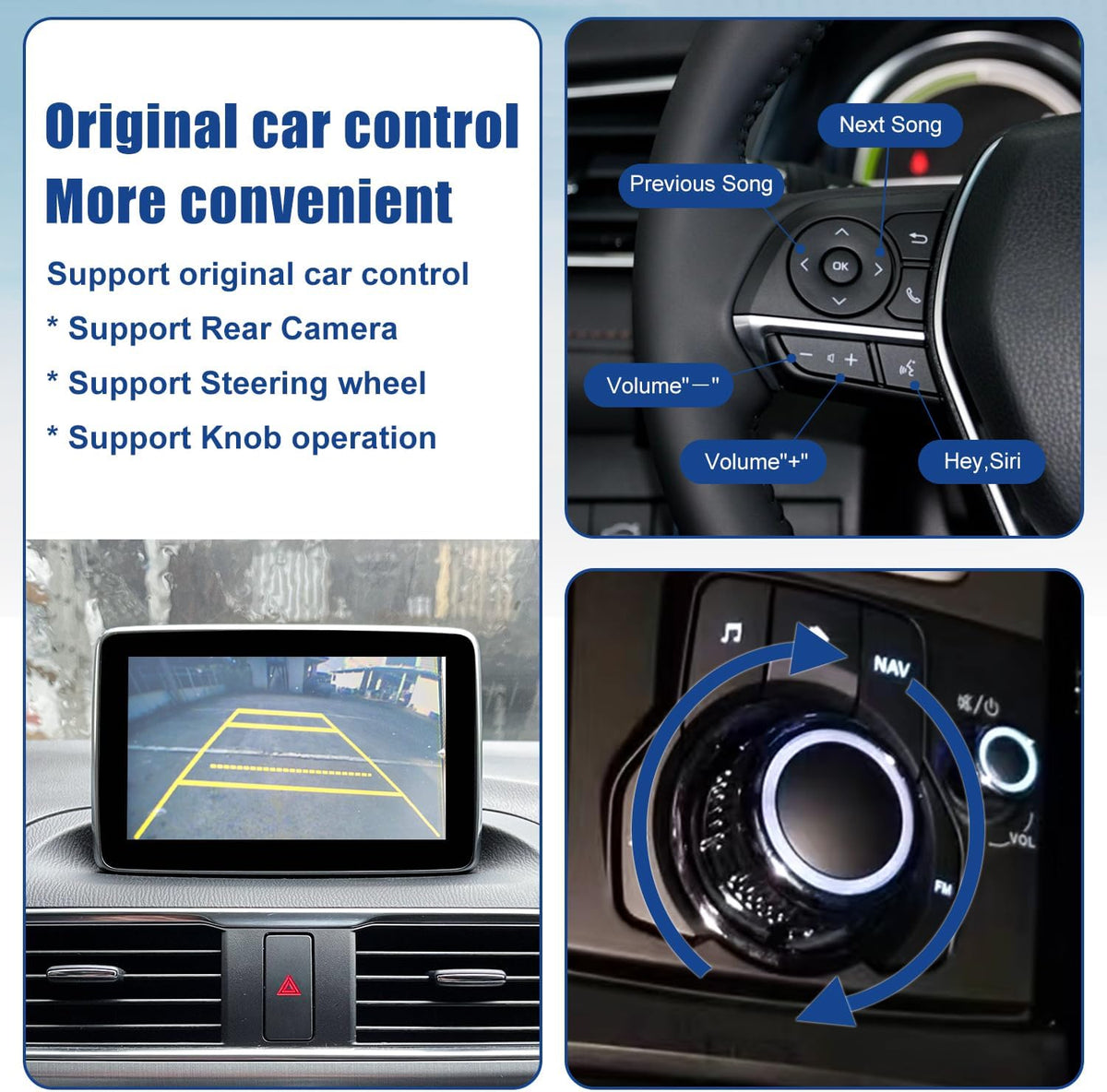 Draadloze CarPlay Retrofit Kit – Apple CarPlay Adapter – Infotainment Upgrade – Smart Carplay Interface – OEM USB Hub Vervanger – Snelle Draadloze Verbinding – Originele Stuurbediening Compatibel
