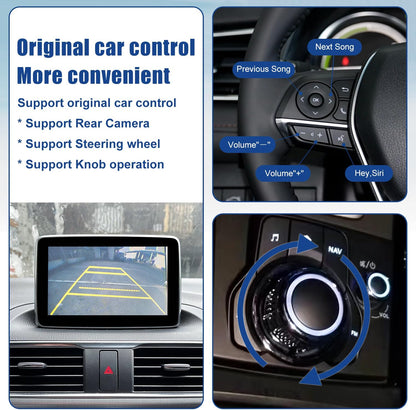 Draadloze CarPlay Retrofit Kit – Apple CarPlay Adapter – Infotainment Upgrade – Smart Carplay Interface – OEM USB Hub Vervanger – Snelle Draadloze Verbinding – Originele Stuurbediening Compatibel