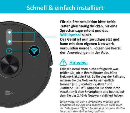 Robotstofzuiger – Stofzuigrobot – Automatische Stofzuiger – Robotreiniger – Robotvacuum – 5000 Pa Zuigkracht – 160 Min Batterijduur