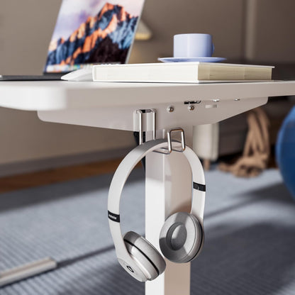 Electric Standing Desk Height Adjustable Standing Desk for Home Office, Sit-Stand Desk with Preset Memory (White, 32 Inch) - QUORE