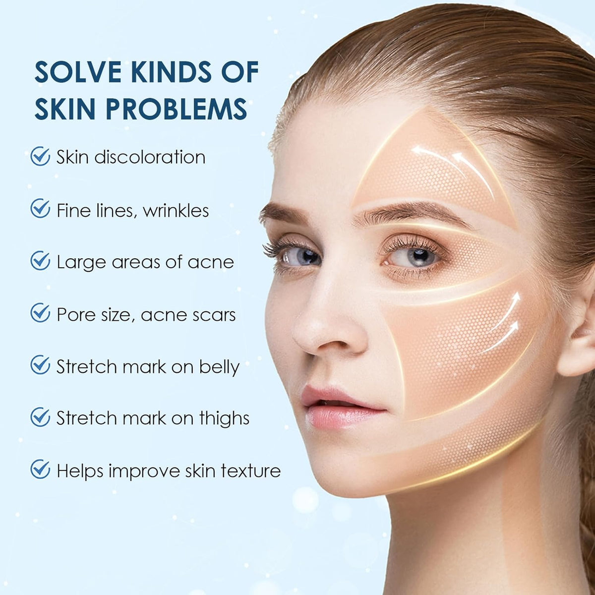 Draadloze Microneedling Pen – Dermapen – Serum Applicator – Essence Apparaat – Microneedling Apparaat – EMS Microstroom – LED Display Met 6 Snelheden En Verstelbare Naaldlengte 0-1,0 Mm