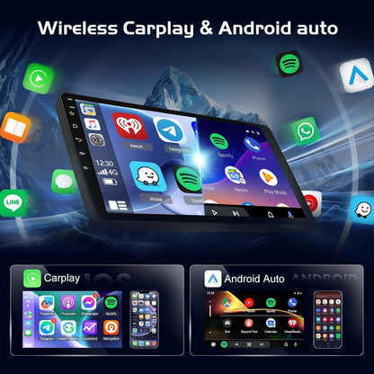 10.1-inch Android Car Stereo for BMW X1 E84 2009–2015, Wireless CarPlay & Android Car, GPS WiFi Touch Screen Display, DSP, Plug & Play Radio Upgrade + Rear View Camera