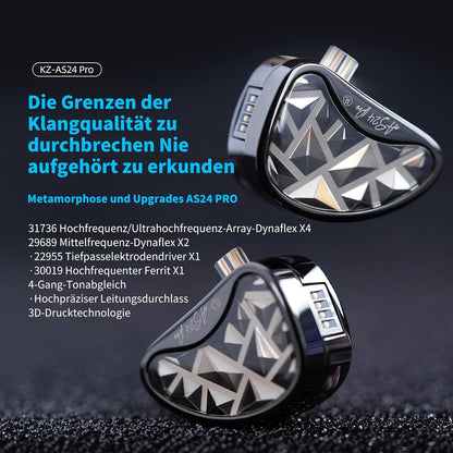 In-Ear Monitor – IEM – In-Ear Hoofdtelefoon – Studio-Oordopjes – Monitor Oortjes – Zonder Microfoon – 8-Traps Instelschakelaar – Hifi-Geluid