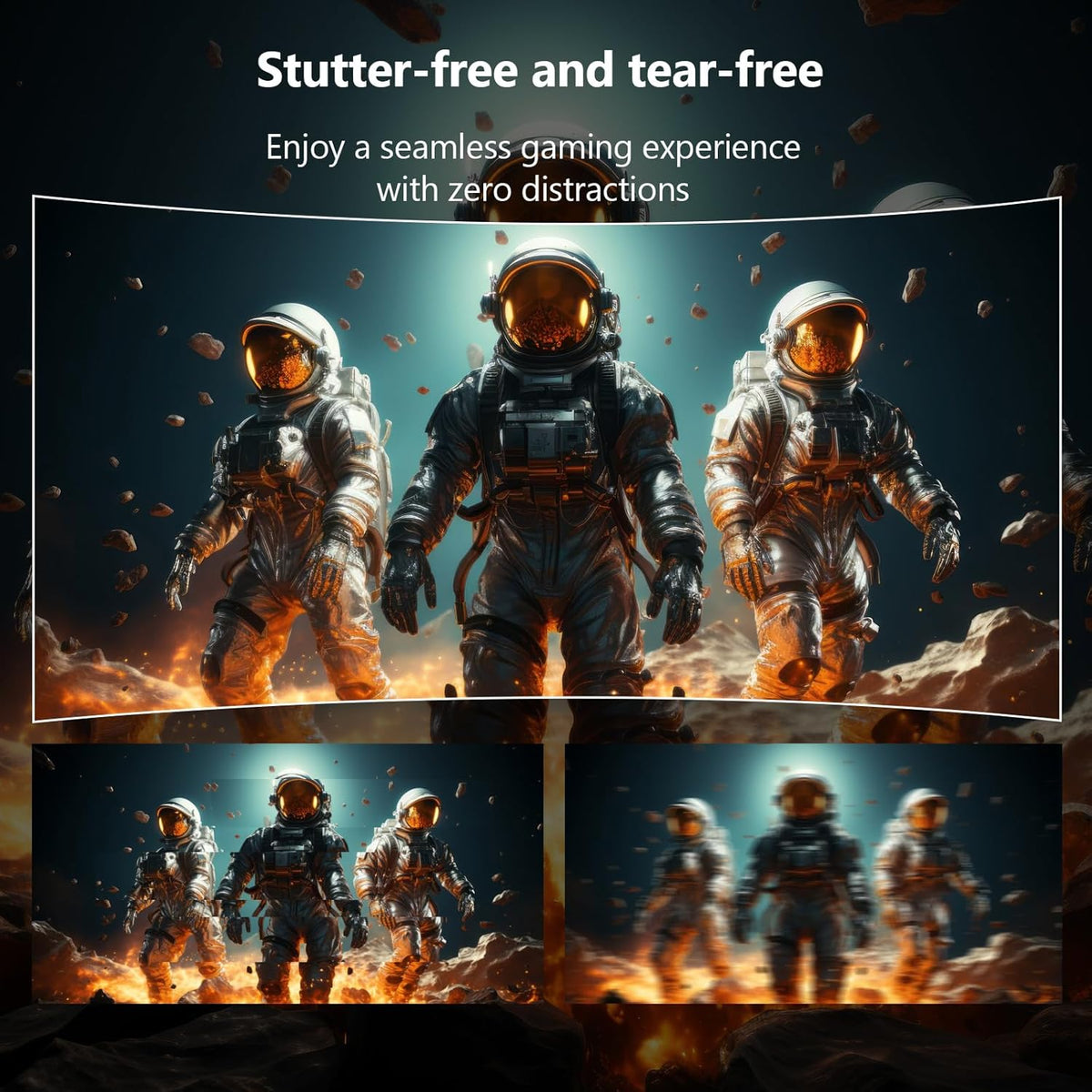 Z-Edge Gaming Monitor Curved 27'' 280Hz (DP), 1ms MPRT, FHD (1920x1080), FreeSync, 16:9 LED Gaming Monitor with HDMI Cable, Adjustable Tilt, 1500R VA, 2*HDMI2.0 & 2*DP1.2, 178° Viewing Angle