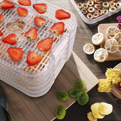 Voedseldroger voor groenten en fruit, temperatuur instelbaar van 35-70 °C, droger voor levensmiddelen, 8 pallets, 400 W