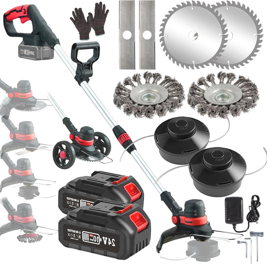 Grastrimmer – Bosmaaier – Snoerloze Trimmer – Accu Trimmer – Onkruidborstel – 4-in-1 Multitool – Borstelloze Motor – 2x 4.0Ah Accu – Telescopisch – 30 cm Maaibreedte