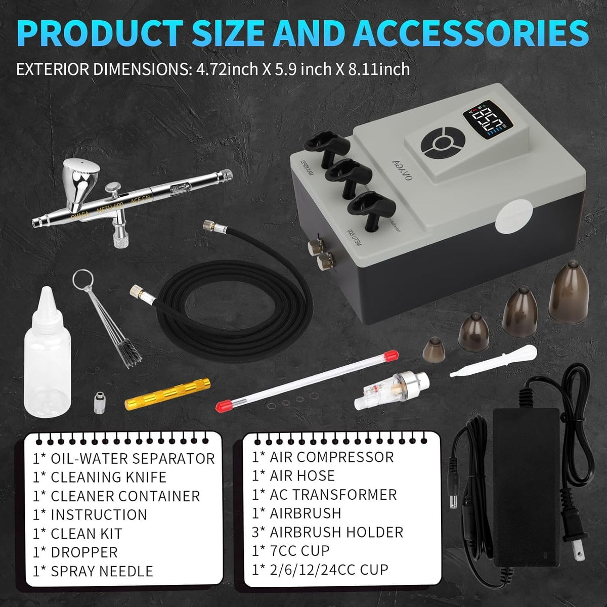 85 psi airbrush-set