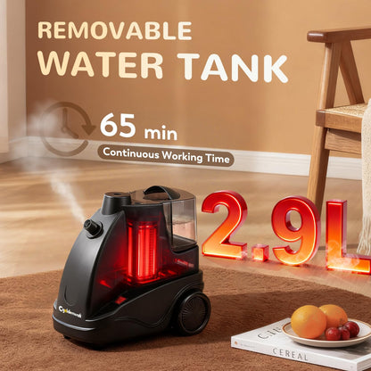 CGOLDENWALL Verticale kledingstomer, 1500 W, waterreservoir van 2,9 liter en 2 stoominstellingen, snel opwarmen in 40 seconden, constante stoom