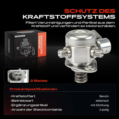 Hogedrukpomp – Brandstofpomp – Benzinepomp – Brandstofdrukpomp – Voor 4.4L Benzinemotor 2008-2014 – Elektrisch – 2-Polig