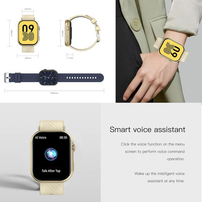 Smartwatch Damen met Bellen/Kiezen via Bluetooth, 2,0” Smart Watch 123 Sportmodus, Slaapmonitor Menstruatie volgen, Calorie Stappenteller Stopwatch Smart Activity-Armband voor Android iOS (Goud)