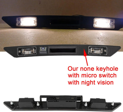 HD LED 170° groothoek kofferbakgreep achterklep achteruitrijcamera parkeercamera vervanging voor Audi A3 8P/8V 8PA S3 V6/A4 B7 S5/Limousine/RS4/A5 RS5/A6 C6 C5/A8 S8/Q7 4L/RS3/S4/RS6/Seat Exeo 3R2/V W