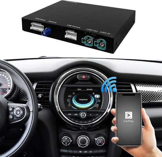 Carplay Draadloze Adapter – Android Auto Interface – MirrorLink Module – Multimedia Decoder – BMW NBT 5/6/7 Serie 2012-2016 – Stuurwielbediening – Ondersteuning Achteruitrijcamera