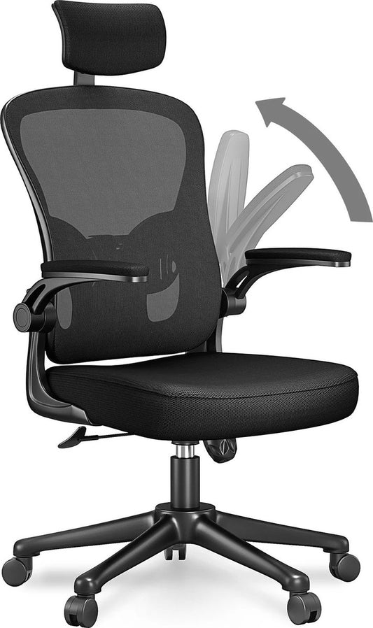 Ergonomic Office Chair with Headrest - Office Chairs for Adults - Office Chair - Gaming Chair - Office Chair - Fully Adjustable - Incl. 3D Adjustable Armrests &amp; Adjustable Lumbar Support