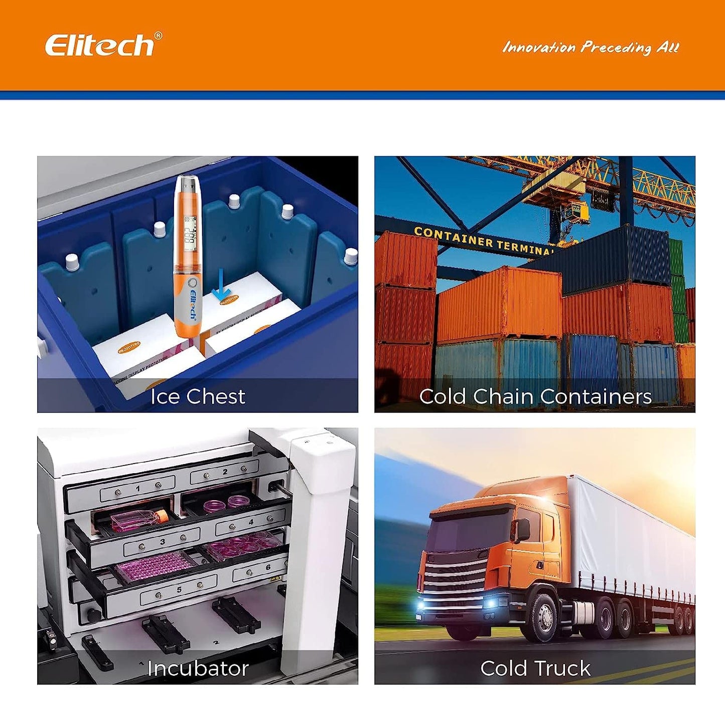 Elitech RC-51 PDF temperatuur USB datalogger recorder testpunten stiftstijl 32000 opnamepunten (10 stuks)