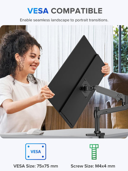 UPERFECT 22 Inch 2K QLED Touchscreen Draagbare Monitor met 2560 x 1440 Oogverzorging Scherm Geïntegreerde Beugel Mini HDMI USB C voor PC Laptop Xbo Switch PS4/5, Mobiel Display VESA-compatibel