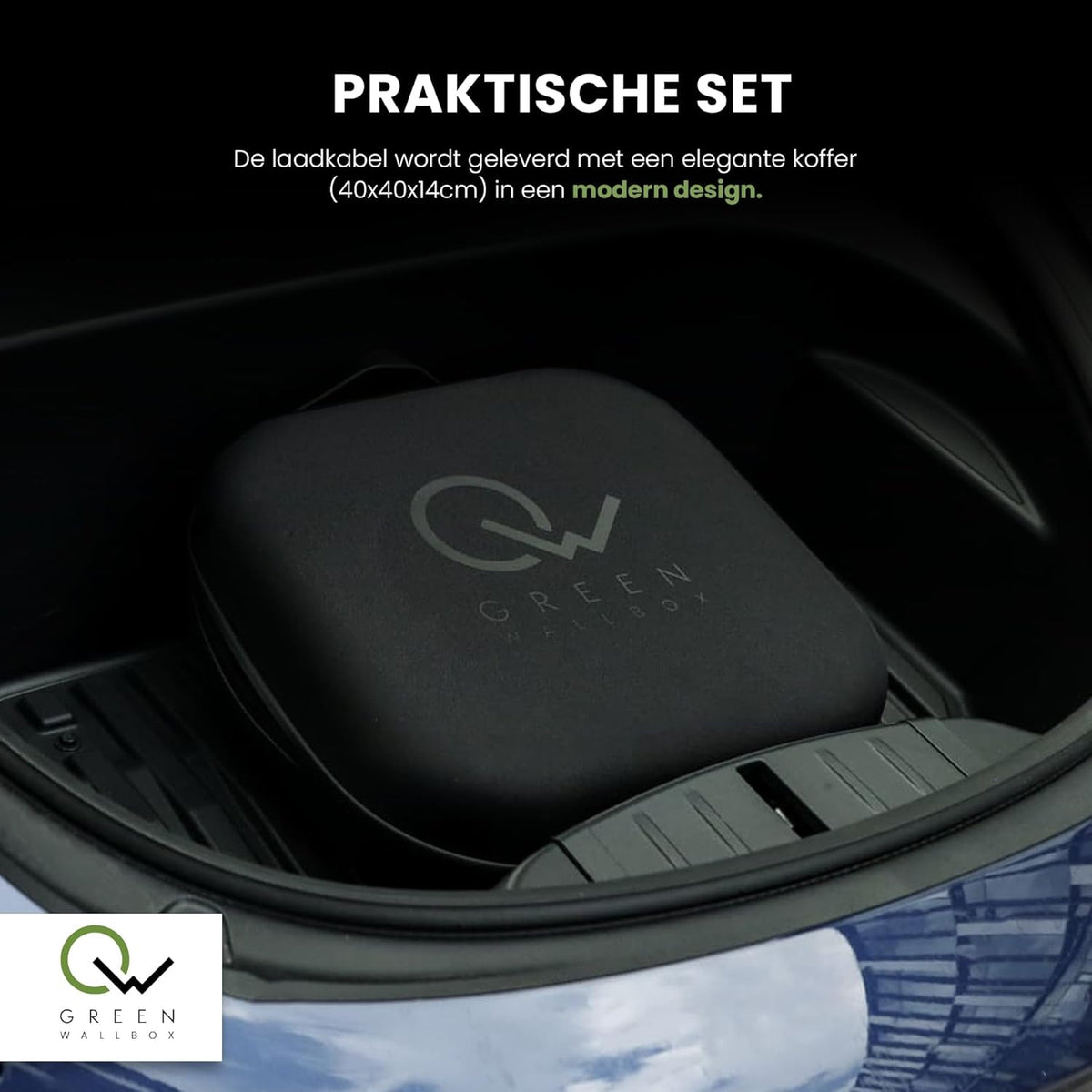 Ev Oplaadkabel Type 2-6 Meter 11kW - Oplaadkabel - Type 2 naar Type 2 Ev Oplaadkabel - Oplader voor Elektrische Auto's met Harde Koffer - Waterdicht - Hittebestendig