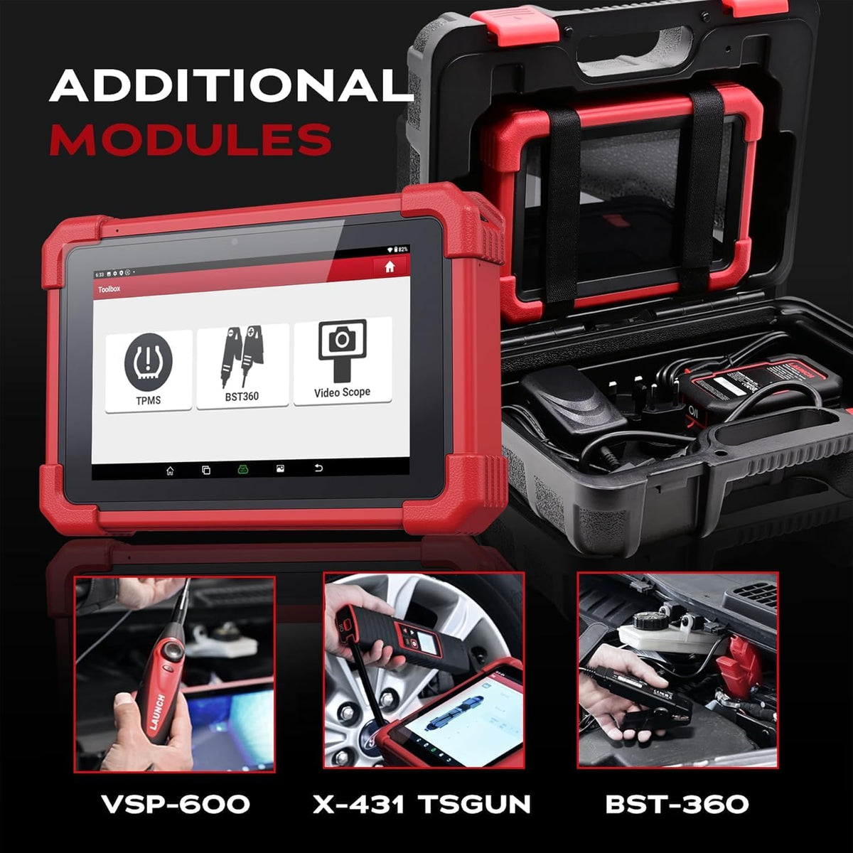 OBD2 Diagnoseapparaat – Auto Diagnosetool – Foutcode Lezer – Service Reset Apparaat – Actieve Tester – Diagnostiek op OE-niveau – 31+ Reset- en Servicefuncties