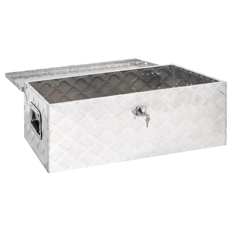 Gereedschapskist – Gereedschapskoffer – Toolbox – Opbergkist – Opbergbox – Aluminium – 80 x 39 x 30 cm – Duurzaam en Veilig afsluitbaar