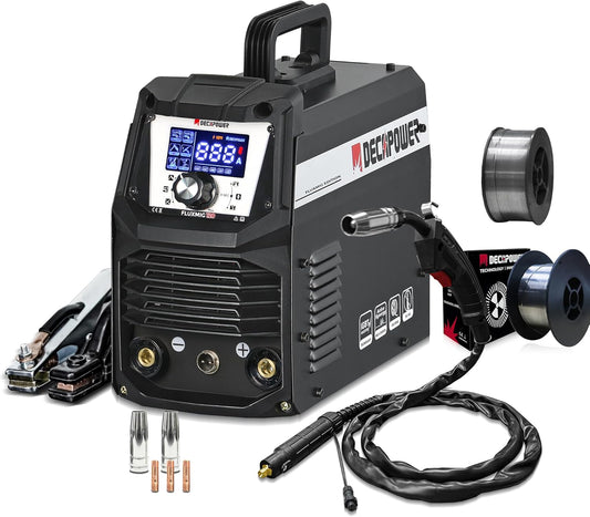 Decapower 220 V lasapparaat zonder gas Arc Lift TIG Flux MIG gasvrij 3-in-1 lasmachine zonder gas huishouden (PACK 4)