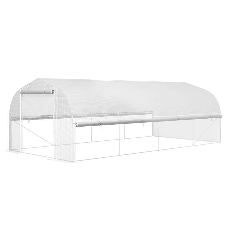 Kweektunnel – Kweekkas – Tuintunnel – Broeikas – Plantentunnel – 6x3x2 Meter – UV-bestendig Plastic Zeil – Gegalvaniseerd Stalen Frame
