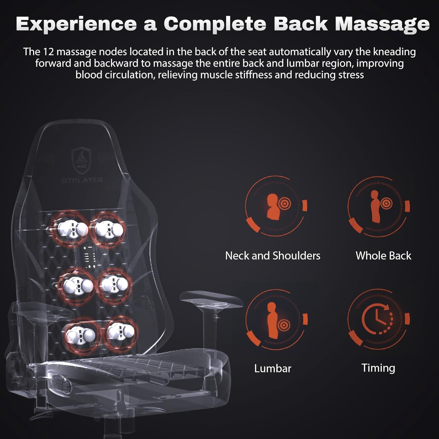 GTPLAYER Gaming Chair with Massage Gaming Chair with Pocket Spring Cushion and Footrest, Ergonomic Gaming Chair Office Chair with 4D Armrests, Computer Chair with Widened Backrest, Load Capacity up to - QUORE