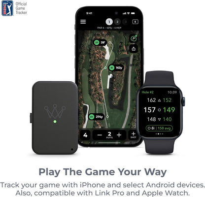 Arccos Slimme sensoren: automatisch golfspelvolgsysteem, AI-aangedreven GPS-afstandsmeter en slimme clubafstanden (Gen 4, rook)