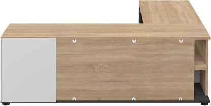 TemaHome, TV-hoek, zwart en eiken, 130 x 40 x 46 cm (B x D x H)